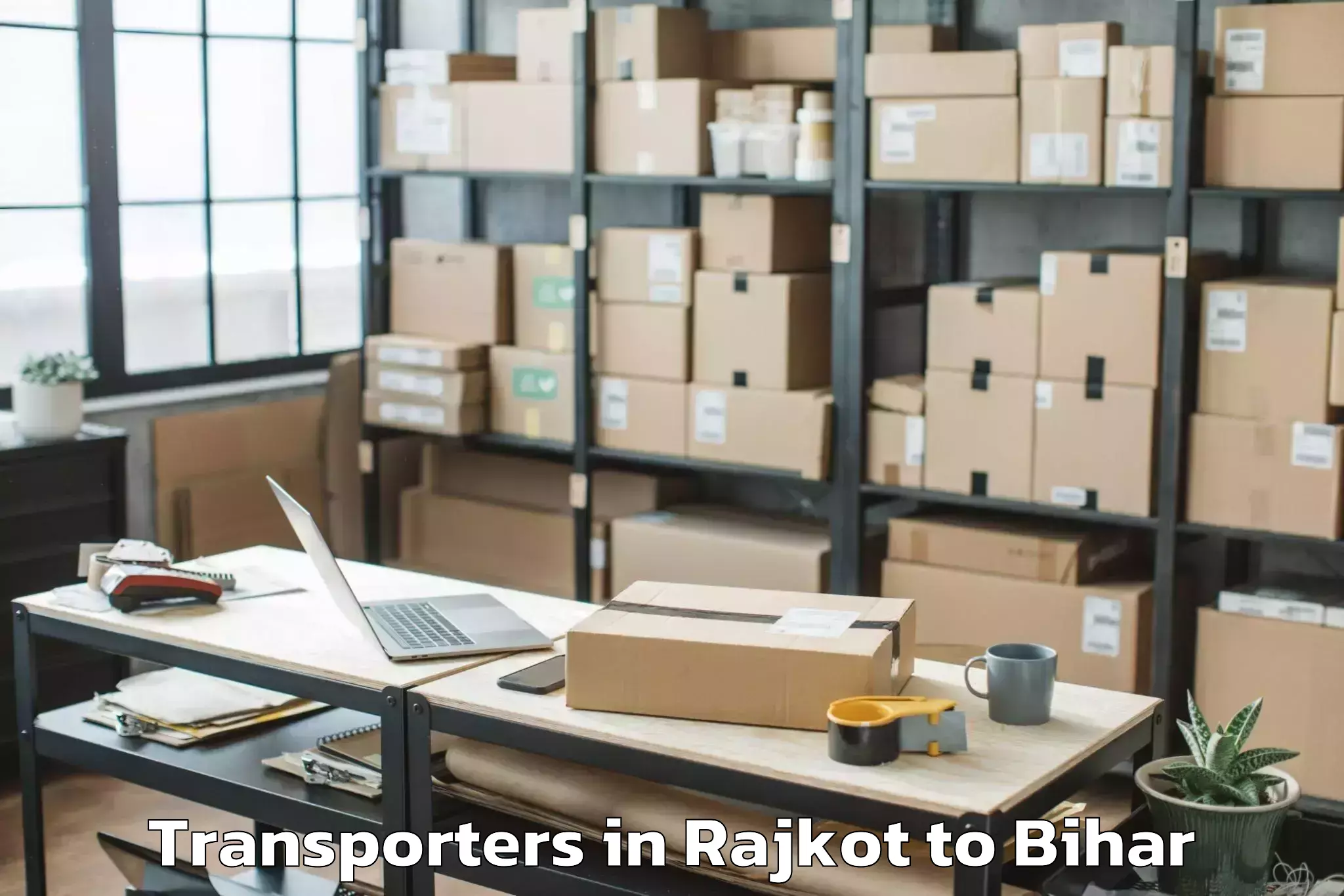 Top Rajkot to Siwan Transporters Available